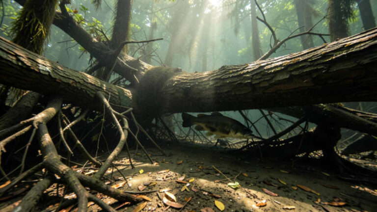 Bass In Laydowns: Targeting Fallen Trees For Big Fish