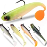 5 Pcs Pre Rigged Soft Fishing Lure