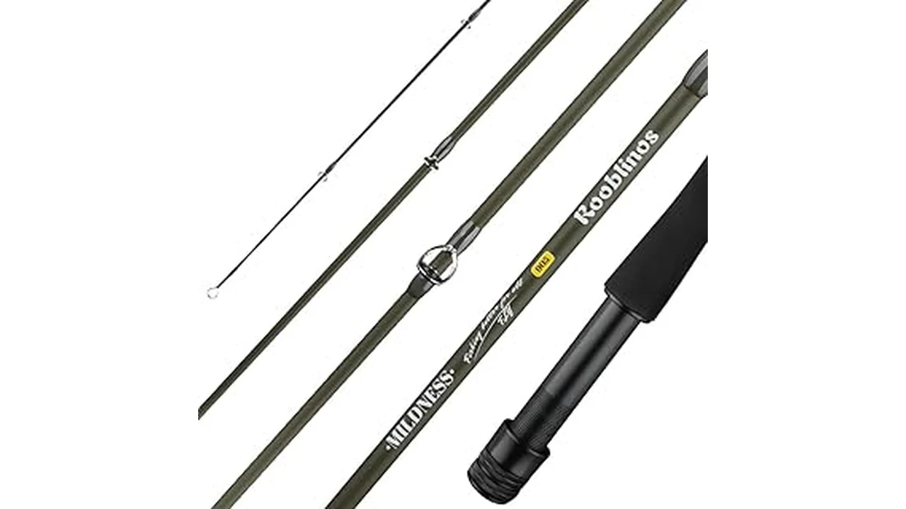 This image shows an assortment of six attractive mid-range fly rods reviewed under $500.