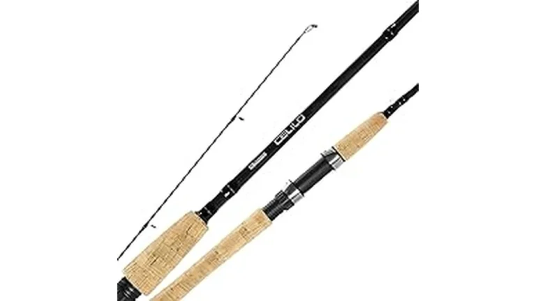 The image shows a close-up of ultralight fishing rods, ideal for trout and panfish, from a review of popular options.
