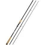 The image shows six heavy surf rods, reviewed for maximum distance casting.