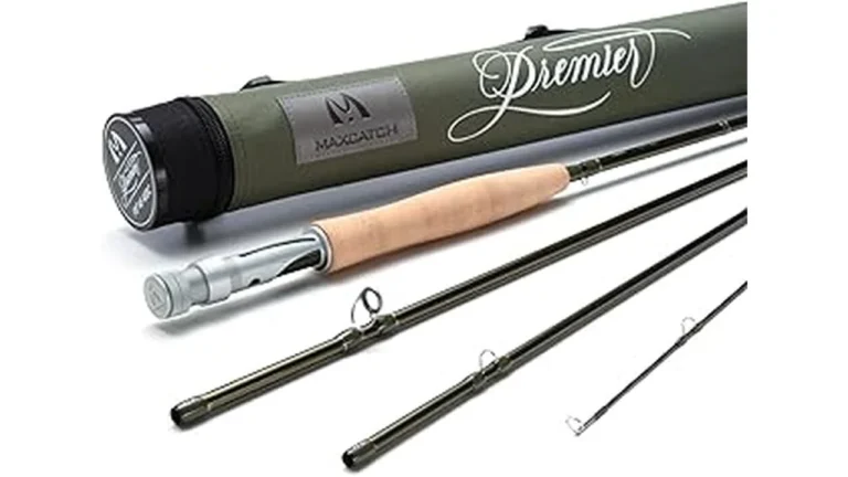 This image shows a selection of top-rated saltwater fly rods, 8wt to 12wt, ready for review.