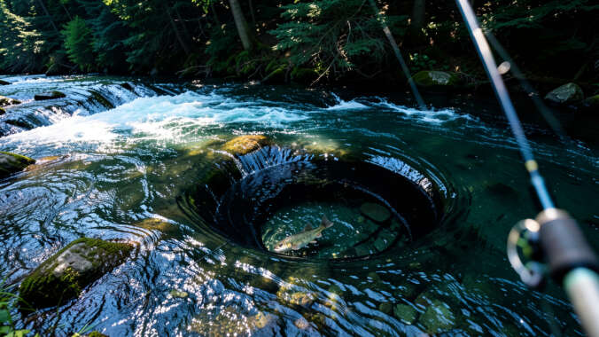Finding Bass in River Eddies