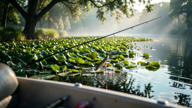Fishing Lily Pads For Bass: Punching, Frogging, Pitching