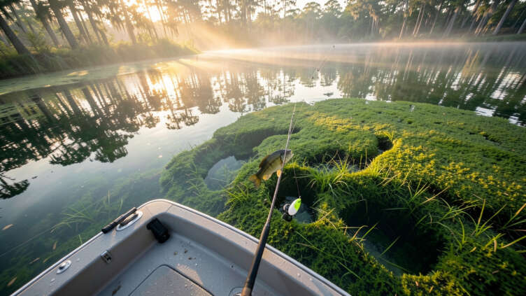 How To Fish Submerged Grass Beds For Bass Year-Round Now