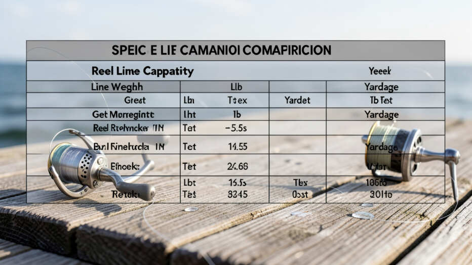 Reel Line Capacity Comparison Table