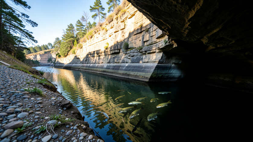 Why Bluff Walls Draw Bass